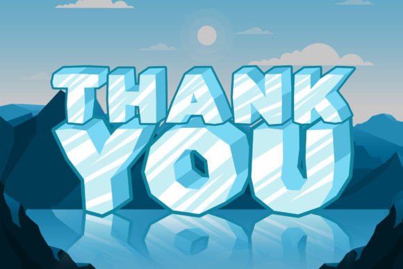 Ice Cube Font PNG with transparent background - Preview 5