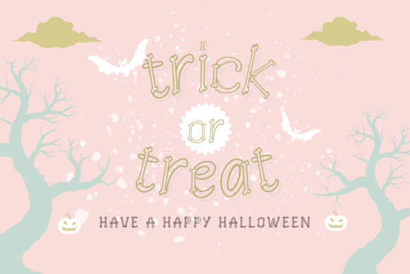 Knochen Font PNG with transparent background - Preview 1