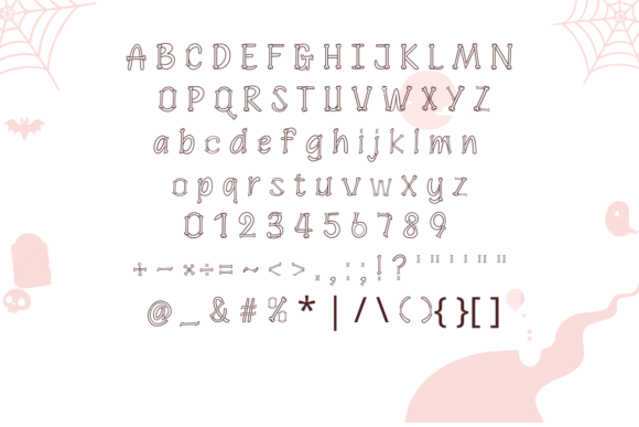 Knochen Font PNG with transparent background - Preview 3