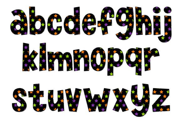 Magical Star Font PNG with transparent background - Preview 2