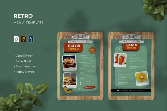 Retro Cafe - Menu