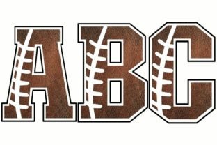 SPORTS FONT FOOTBALL LETTERS PNG Graphic by Me 2 You Digitals ...