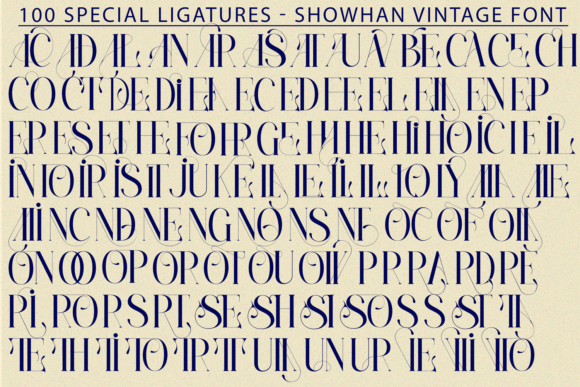 Showhan Vintage Font font preview - 6