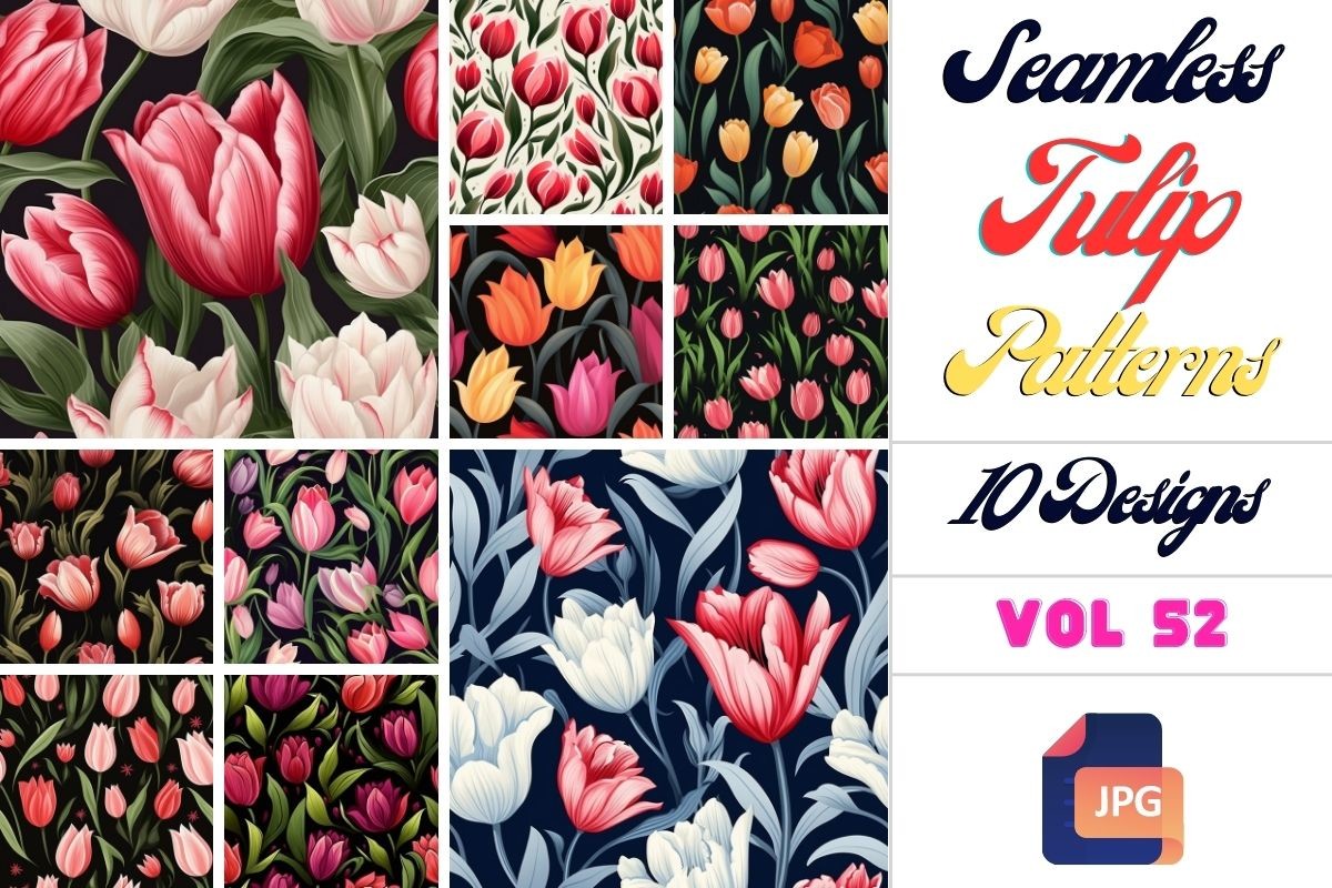 Tulip Harmony, Ranya Graphic by Ranya Art Studio · Creative Fabrica