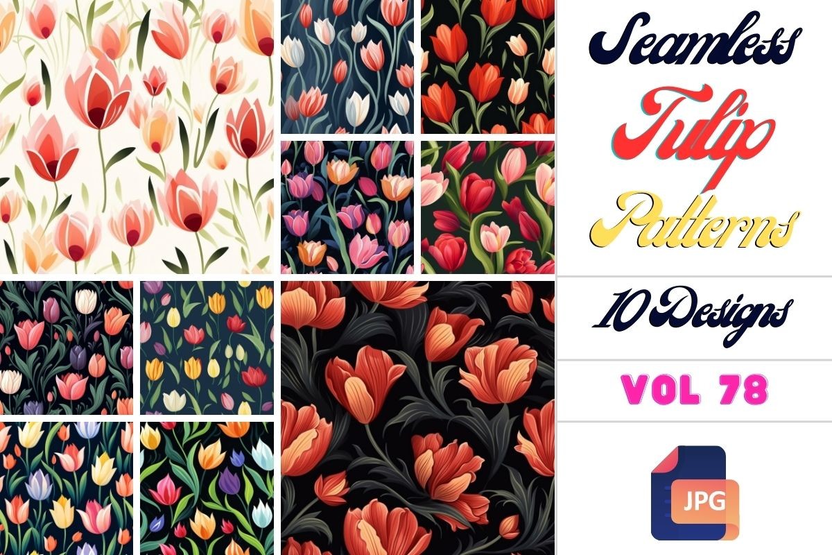 Tulip Harmony, Ranya Graphic by Ranya Art Studio · Creative Fabrica