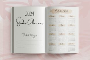 2024 Student Planner | Canva Template Graphic by Interior Creative ...