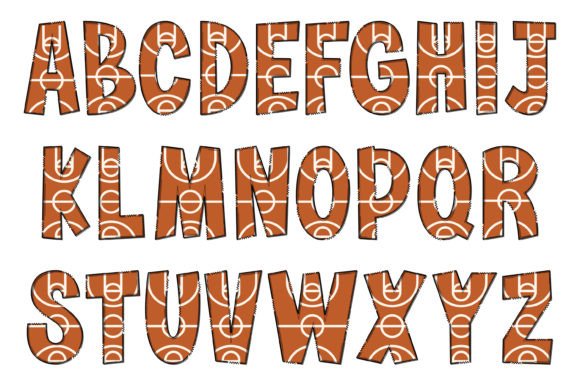 Basketball Court Font - Preview 1