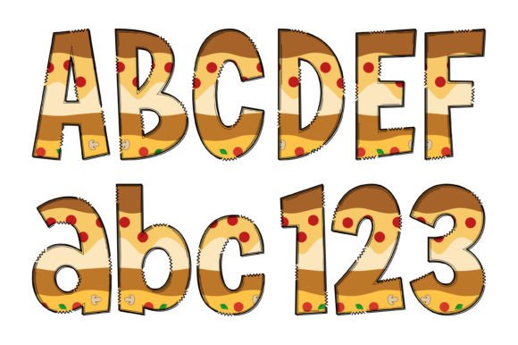 Best Pizza Collection Font - Preview 1