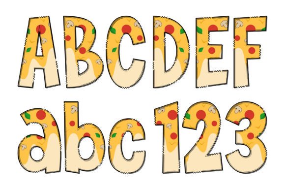 Best Pizza Collection Font - Preview 2