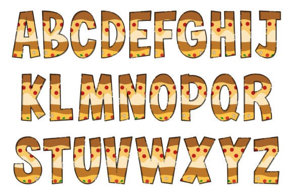 Cheesy Pizza Font - Preview 1