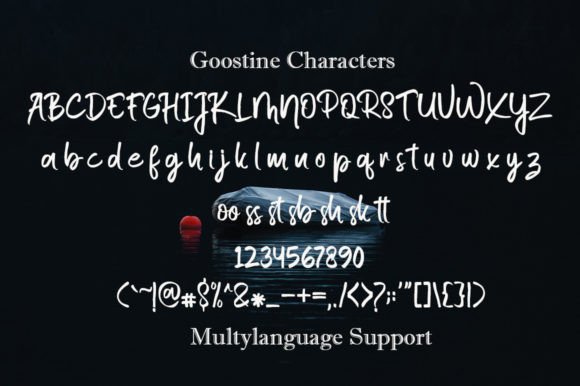 Goostine Font PNG with transparent background - Preview 3