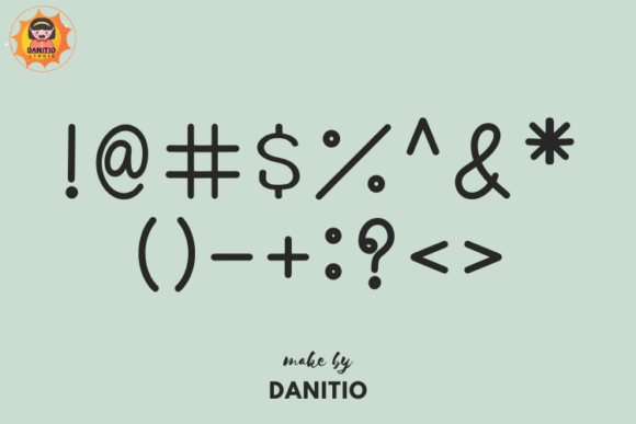 Minny Font PNG with transparent background - Preview 3