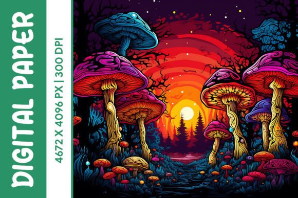 Mushroom Forest Background (65) Grafik Hintegründe Von Mewtiverse Lab