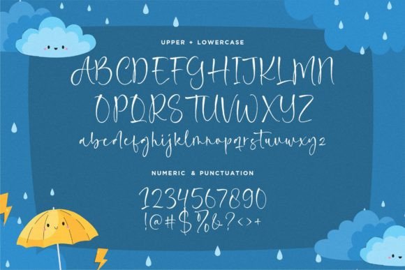 Rainquote Font PNG with transparent background - Preview 5