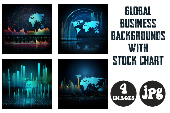 Stocks Backdrop Sample Stock Market Concept Backgrounds Set Graphic by Nasi123 · Creative Fabrica