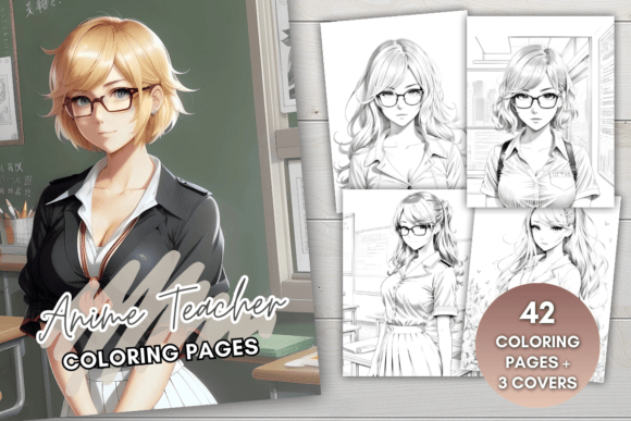 Anime Teacher Coloring Pages
