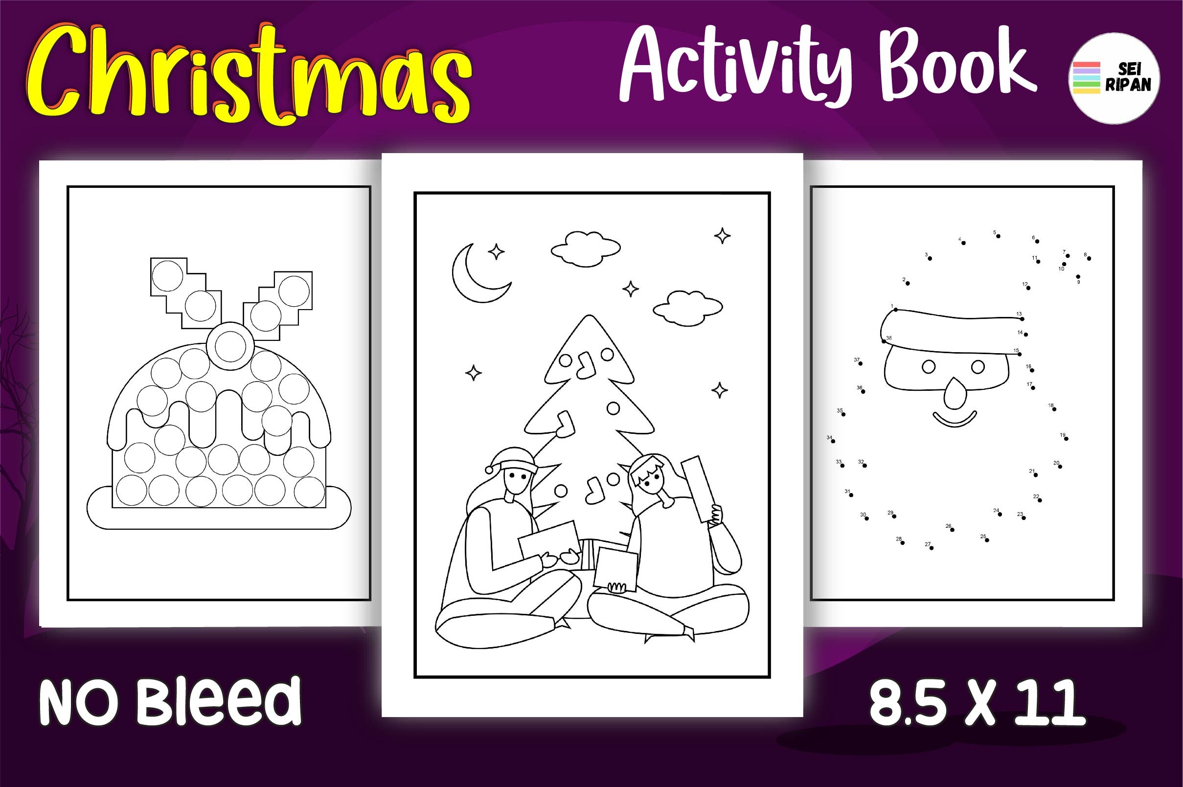 Christmas Activity Book for Kids - 05 Graphic by Sei Ripan · Creative ...