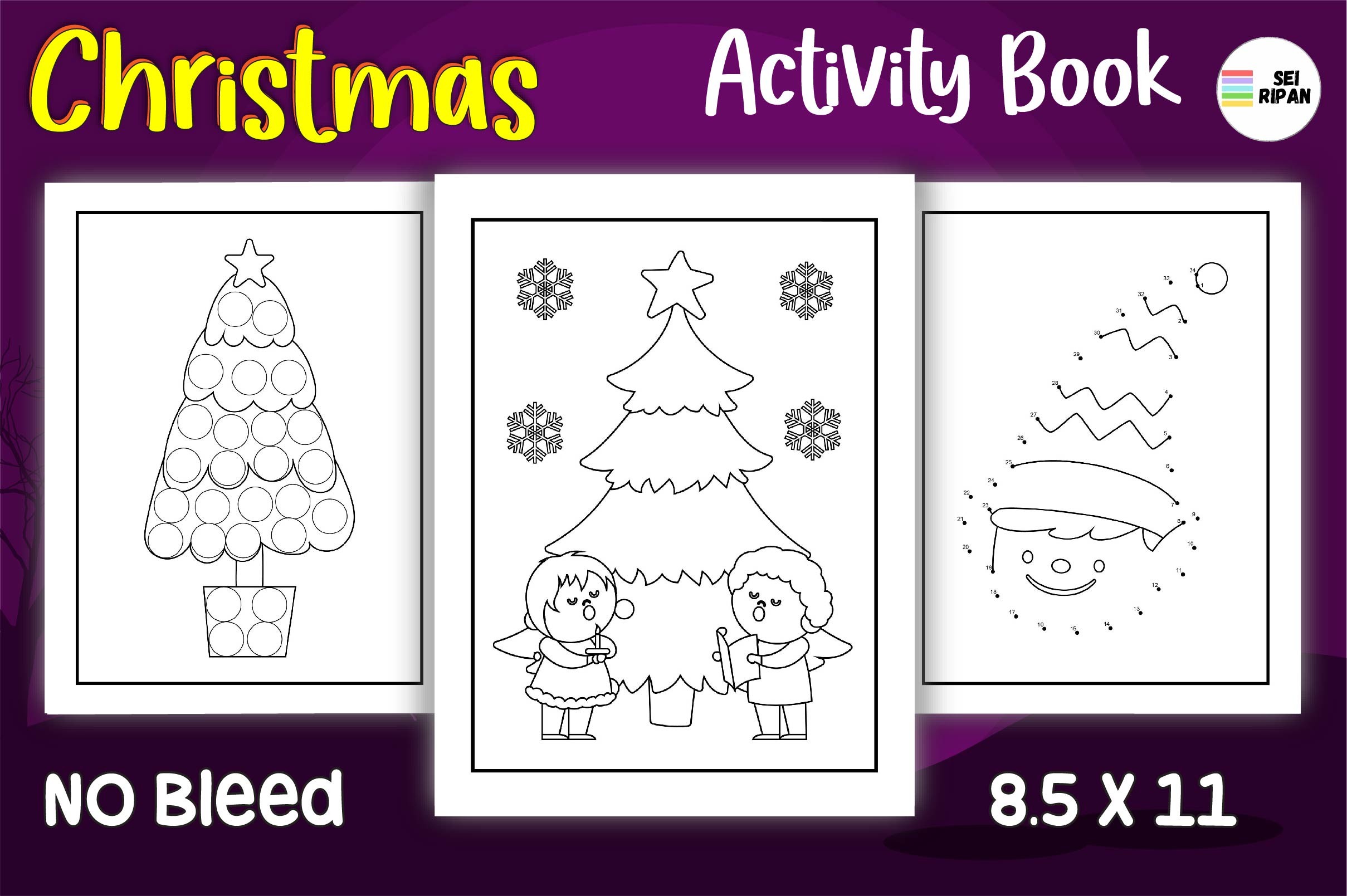 Christmas Activity Book for Kids - 07 Graphic by Sei Ripan · Creative ...