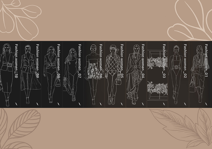 Fashion Girls Procreate STAMPS of Stamps - photo 2