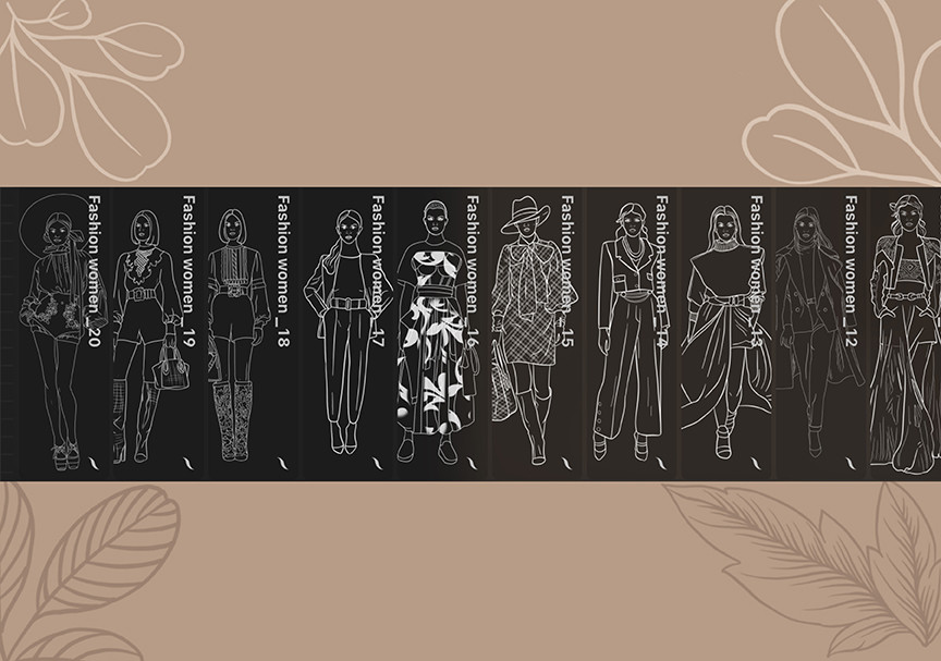 Fashion Girls Procreate STAMPS of Stamps - photo 3
