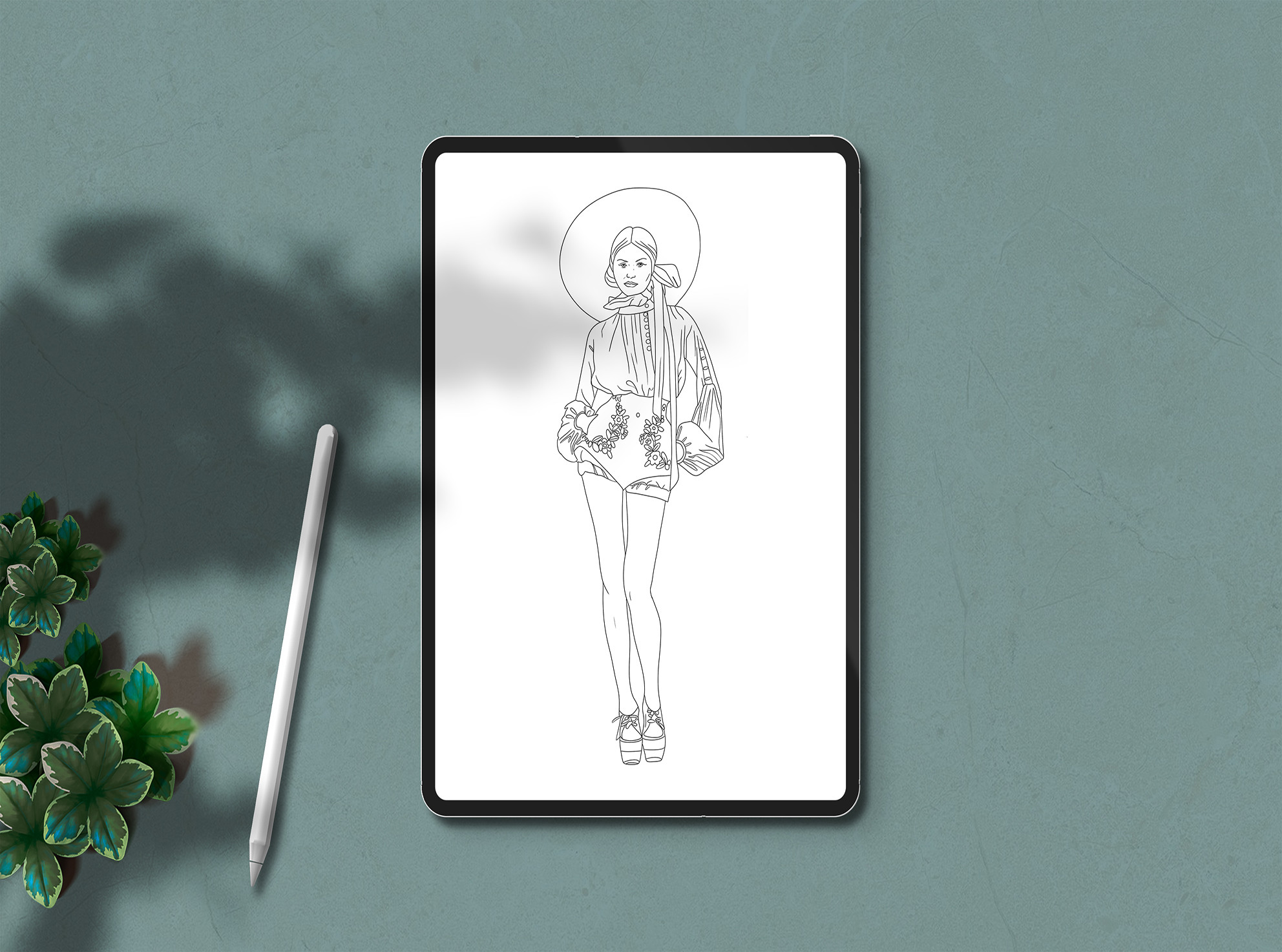 Fashion Girls Procreate STAMPS of Stamps - photo 6