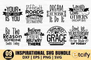 Inspirational SVG Bundle Graphic by etcify · Creative Fabrica