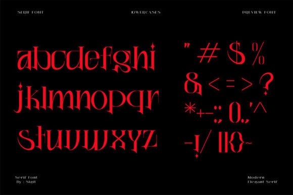 Jhenic Font PNG with transparent background - Preview 5