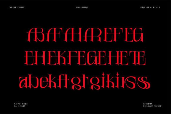 Jhenic Font PNG with transparent background - Preview 6