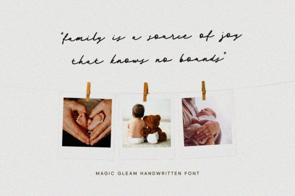 Magic Gleam Font PNG with transparent background - Preview 4