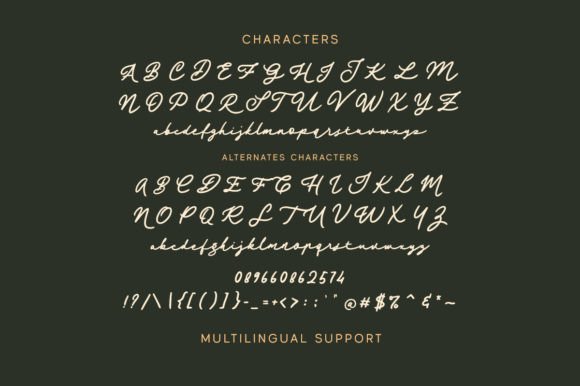 Magic Gleam Font PNG with transparent background - Preview 6
