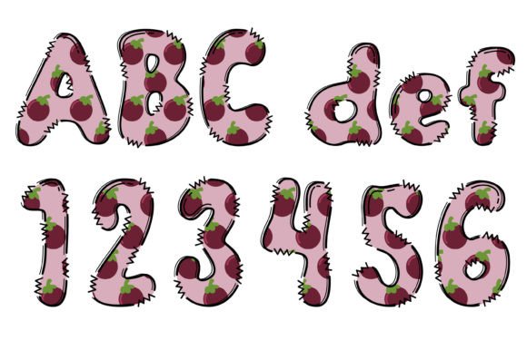 Mangosteen Bundle Font PNG with transparent background - Preview 3