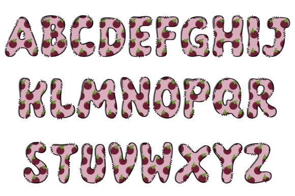 Mangosteen V3 Font PNG with transparent background - Preview 1