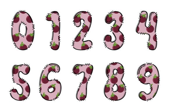 Mangosteen V3 Font PNG with transparent background - Preview 3