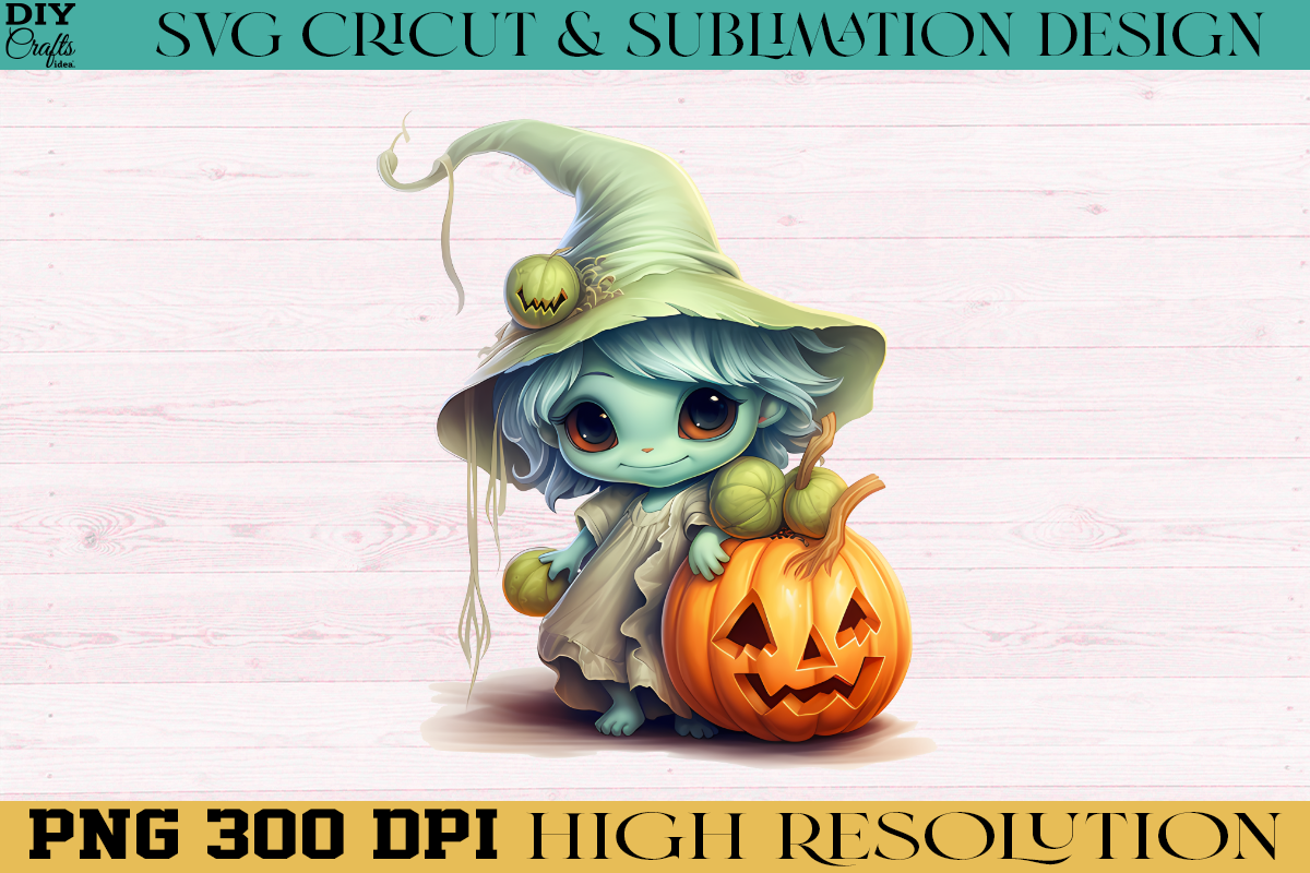 Monster with Pumpkin PNG Sublimation