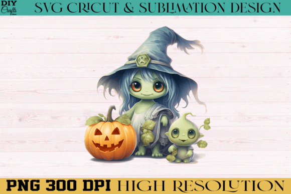 Monster with Pumpkin PNG Sublimation