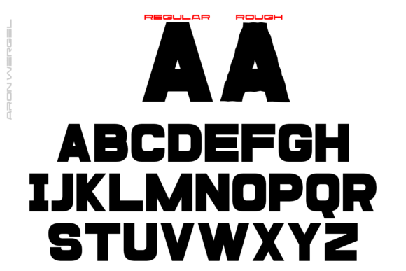 Aron Wergel Font - Preview 1