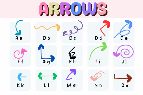 Arrows Font - Preview 1