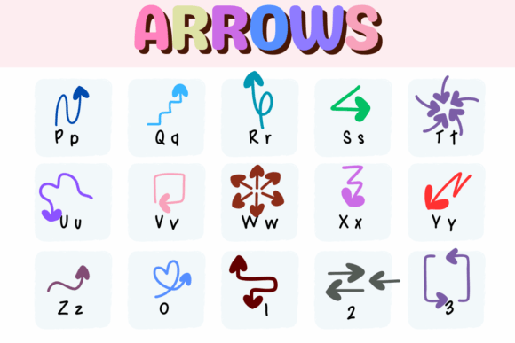 Arrows Font - Preview 2