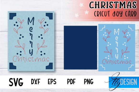 Christmas Cricut Joy Card Svg Paper Cut Graphics