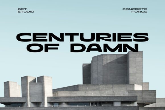 Concrete Forge Font - Preview 2