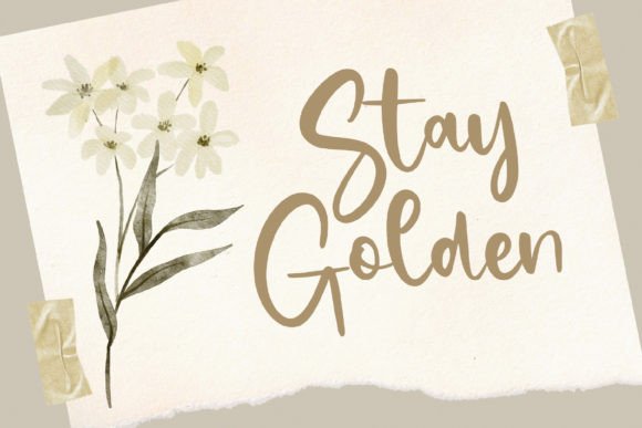 Hellogoldy Font PNG with transparent background - Preview 1
