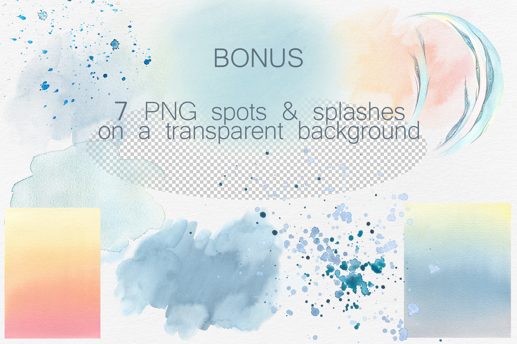 Nautical Underwater Watercolor Clipart - photo 6