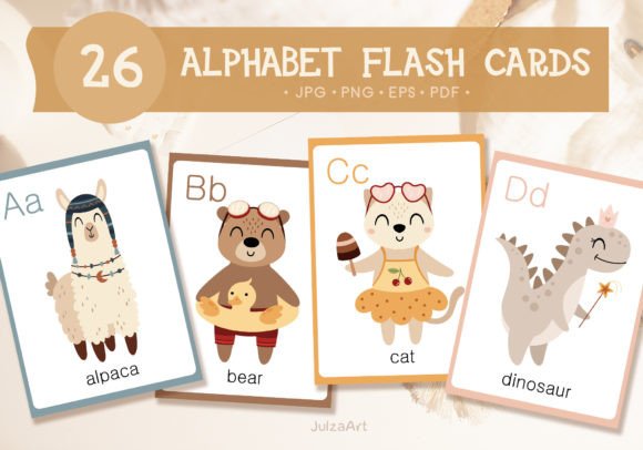 Printable Alphabet Animals Cards