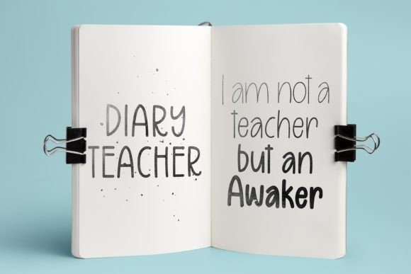 School Mate Font PNG with transparent background - Preview 5