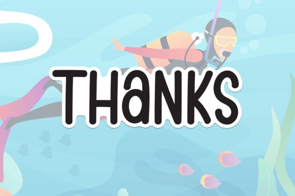 Seadiving Font PNG with transparent background - Preview 6