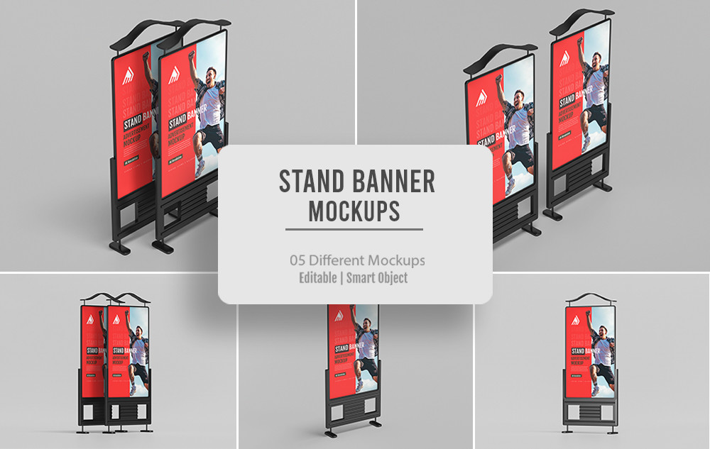 04 PSD Stand Banner H Mockups Graphic by sujhonsharma · Creative Fabrica