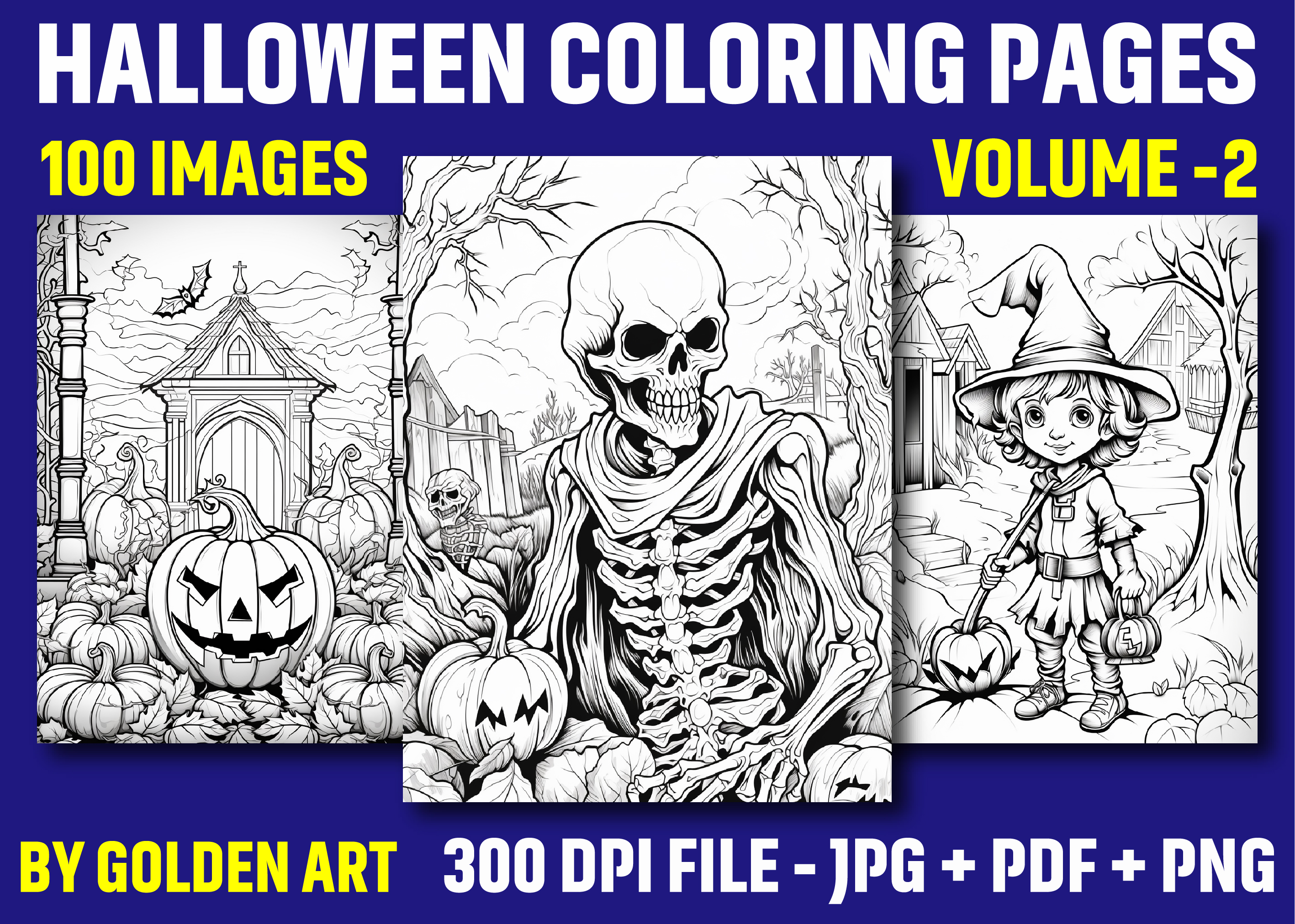 100 Adults Halloween Coloring Pages