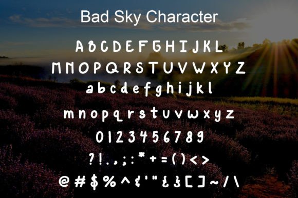 Bad Sky Font - Preview 5