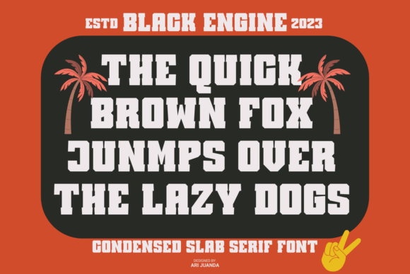 Black Engine Font - Preview 1