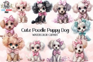 Cute Poodle Puppy Dog Sublimation Graphic by COW.design · Creative Fabrica